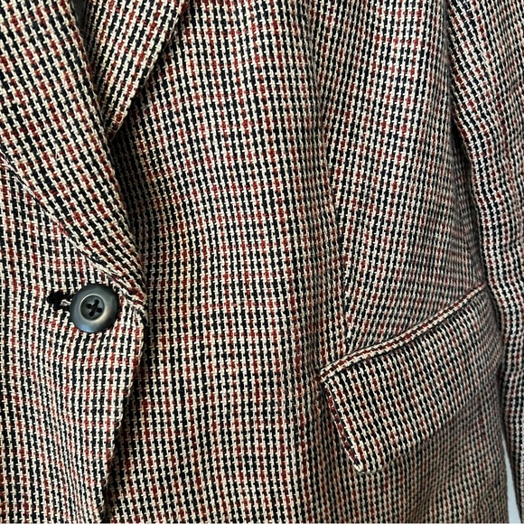 FREE PEOPLE PLAID BLAZER - Picture 5 of 6